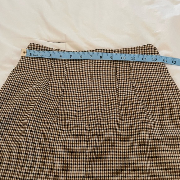 Zara check print midi pencil skirt, size medium - Picture 5 of 6